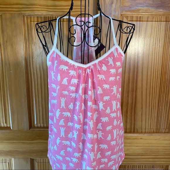 LBH by Hatley Tween Fuchsia Bears Tank Top Pink Size 12 - Picture 2 of 14